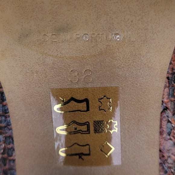 Free People Snake Marietta Heel Boot Mocha Brown 38.  8 - Picture 8 of 10